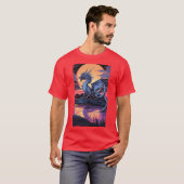 T-shirt Créez un tatouage dragon féroce, complexe (Devant entier)