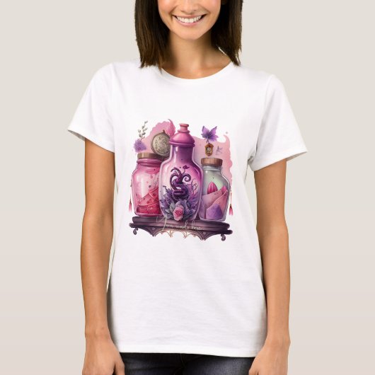 T-shirt Créez Vos Propres Flacons de Potion (Devant)