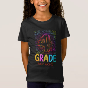 T-Shirt Créez votre propre 4e classement coloré