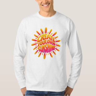 T-shirt Créez Votre Propre Art Typographique de Soleil