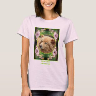 T-shirt Créez votre propre cadre de fleurs délicates de ph
