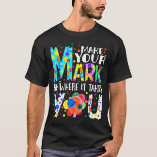 T-shirt Créez votre propre chemin coloré Célébration à poi
