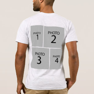 T-shirt Créez votre propre COLLABORATION 4 PHOTOS personna