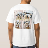 T-shirt Créez votre propre collection de photos 4 - Nom du (Dos)