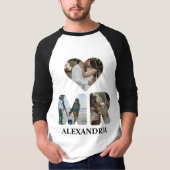 T-shirt Créez votre propre couple Mr et Mrs photo Matching (Devant)