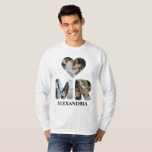 T-shirt Créez votre propre couple Mr et Mrs photo Matching (Devant entier)