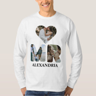 T-shirt Créez votre propre couple Mr et Mrs photo Matching