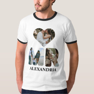 T-shirt Créez votre propre couple Mr et Mrs photo Matching