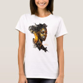 T-shirt Créez Votre Propre Déesse Dorée (Devant)