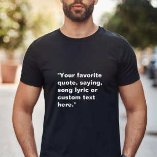T-shirt Créez votre propre devis personnalisé