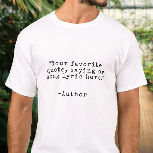 T-shirt Créez votre propre devis personnalisé