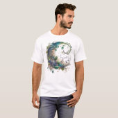 T-shirt Créez votre propre Fleur sauvage Boho Ivy Moon (Devant entier)