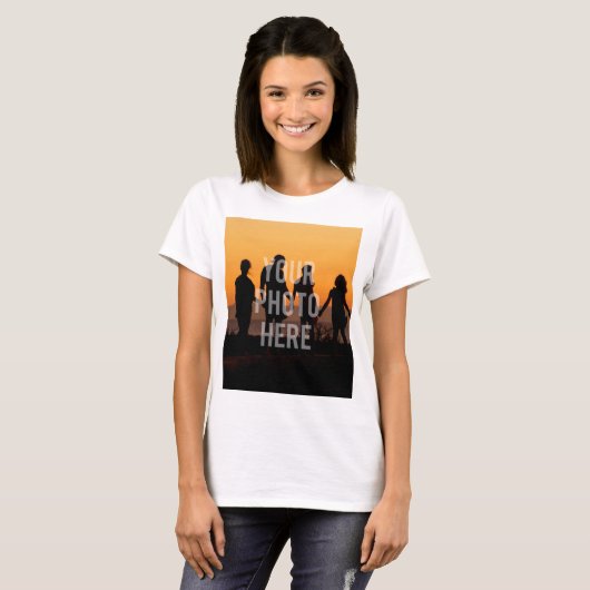 T-shirt Créez votre propre garde-photo de famille personna (Devant entier)