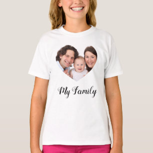 T-shirt Créez votre propre J'aime Ma famille Saint-Valenti
