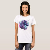 T-shirt Créez votre propre licorne mythique violette (Devant entier)