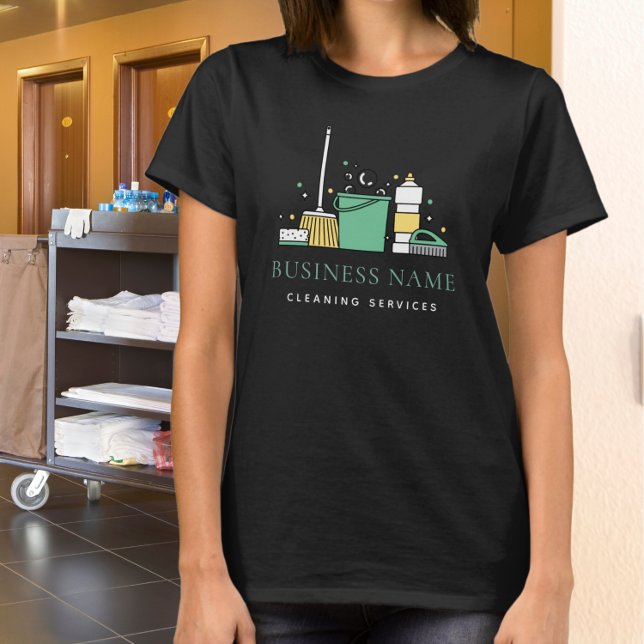 T-shirt Créez votre propre logo d'entreprise de nettoyage