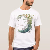 T-shirt Créez votre propre lune fleurie Boho (Devant)