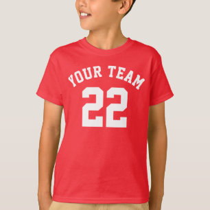 T-shirt Créez Votre Propre Nom Numéro Maillot de Sport Enf