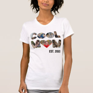 T-shirt Créez votre propre photo Cool mère 7 lettres pour 