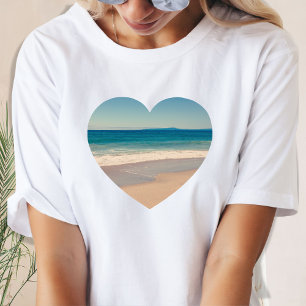 T-shirt Créez votre propre photo en forme de coeur