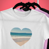 T-shirt Créez votre propre photo en forme de coeur