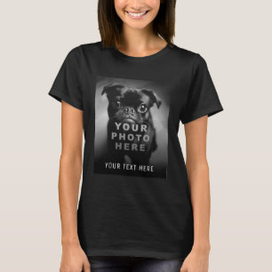 T-shirt Créez votre propre photo simple et texte personnal