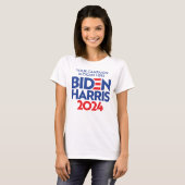 T-shirt Créez votre propre Slogan de campagne Biden Harris (Devant entier)