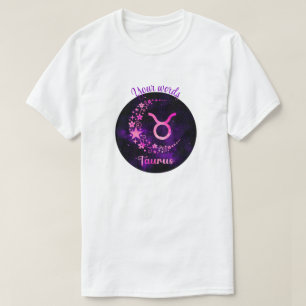 T-shirt Créez votre propre Taurus céleste violet Zodiac