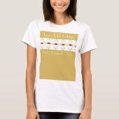 T-shirt Crème Beige Et Or (Devant)
