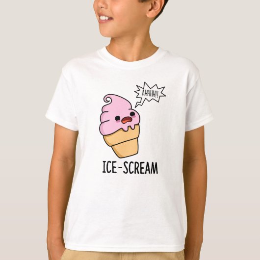 T-shirt Crème de glace amusante Crème de glace Cone Pun (Devant)