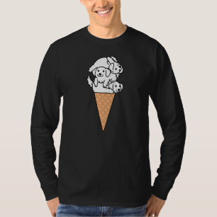 T-shirt Crème de glace Chien des Pyrénées