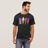 T-shirt Crème de glace cône été garçons filles Graphisme (Devant entier)