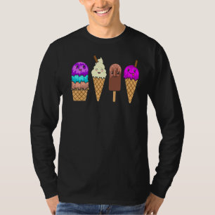 T-shirt Crème de glace cône été garçons filles Graphisme