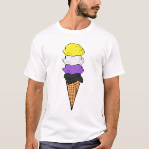 T-shirt Crème de glace de la Fierté non binaire
