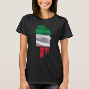 T-shirt Crème de glace drapeau italien Popsicle Italie Rép
