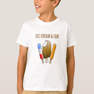 T-shirt Crème de glace et Amusants Anniversaire