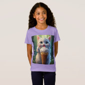 T-Shirt Crème de glace Kitty(1) : (Devant entier)