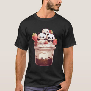 T-shirt Crème de glace Panda Ours délicieux Ours en peluch