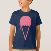 T-shirt Crème de glace rose (Devant)