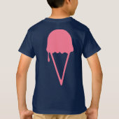 T-shirt Crème de glace rose (Dos)