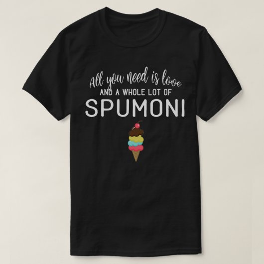 T-shirt Crème de glace Spumoni pour les amateurs de desser (Design devant)