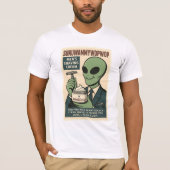 T-shirt Crème de rasage Roswell Aliens Retro (Devant)