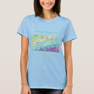 T-shirt crème douce pour femmes : Seashore Art / T