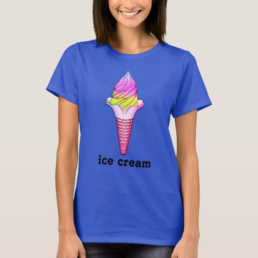T-shirt crème glacée (Devant)