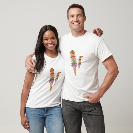 T-shirt Crème glacée (Unisexe)