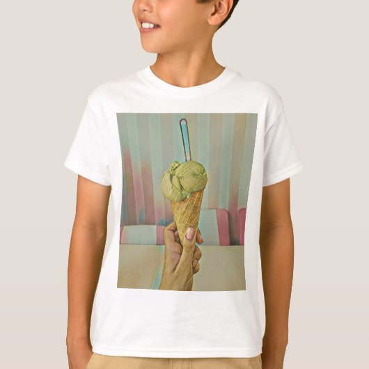 T-shirt Crème glacée au chocolat (Devant)