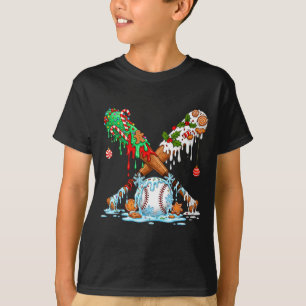 T-shirt Crème Glacée Baseball Drip Hommes Garçons Noël Bas
