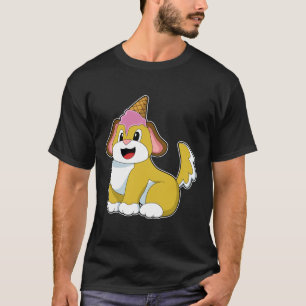 T-shirt Crème glacée Chien avec gaufre