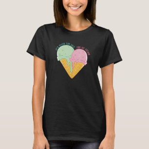 T-shirt Crème glacée Coeur Été Crème glacée Crème glacée C