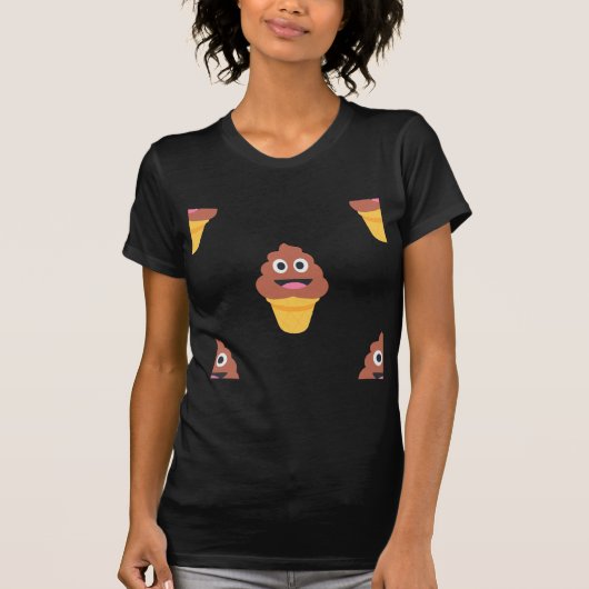 T-shirt crème glacée cône émoji (Devant)